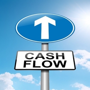 Cash flow concept.